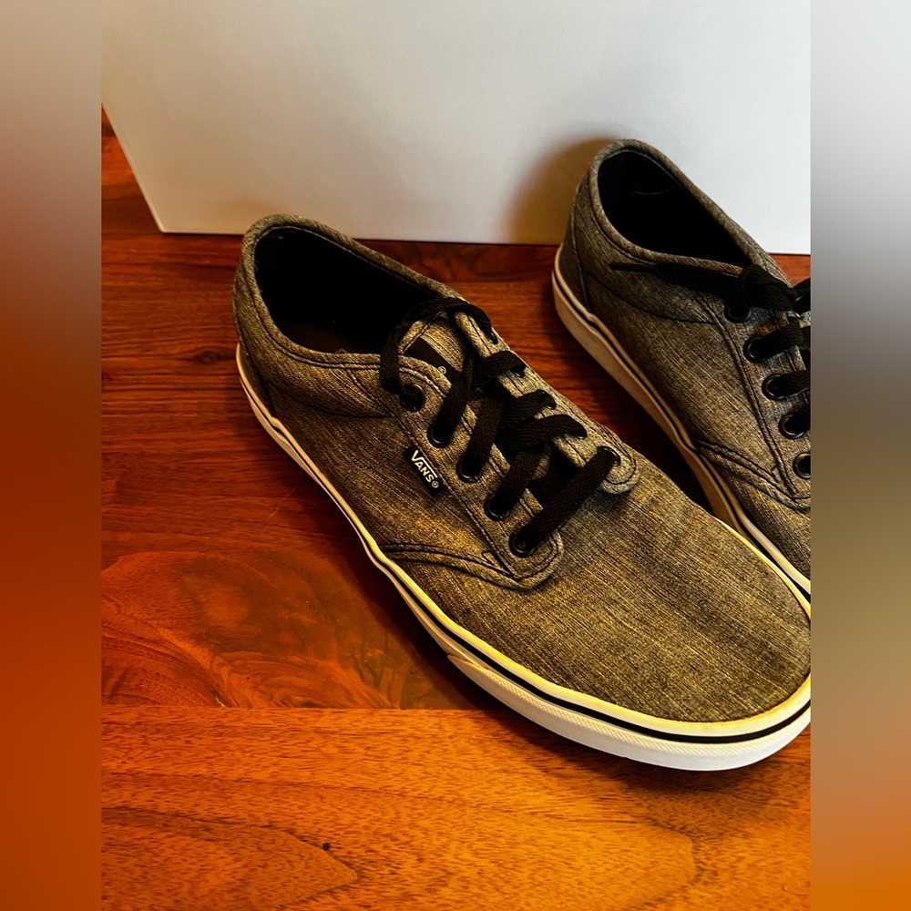 Size 9.5 - VANS Old Skool Off The Wall Skateboarding lace up grey - Picture 2 of 9